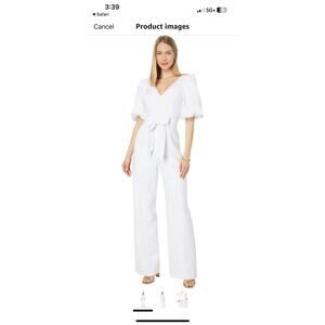 NWT Lilly Pulitzer Kirrabelle Jumpsuit - Resort White Pineapple size 2